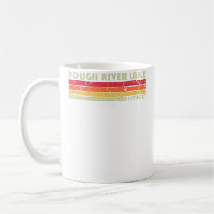 Taza De Café Lago Rough River Kentucky Divertido Pescar Camping