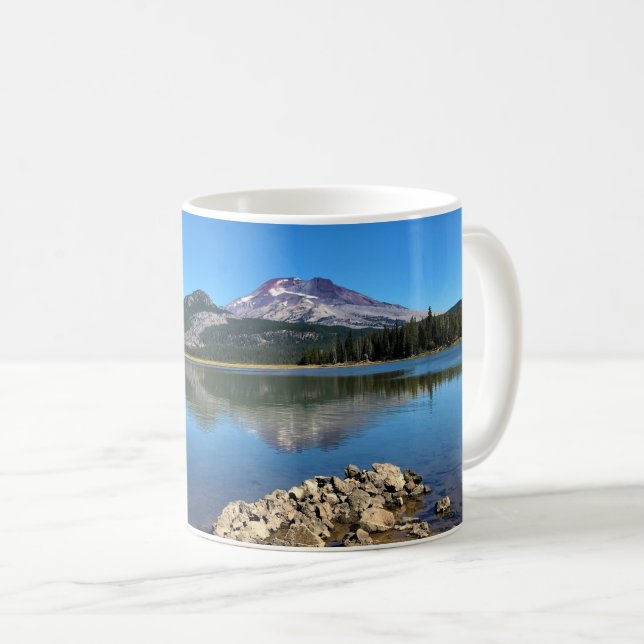 Taza De Café Lago Sparks, Bend, Oregon (Anverso derecho)