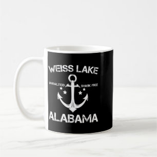 Taza De Café Lago Weiss Alabama Divertido Verano de Pesca y Cam