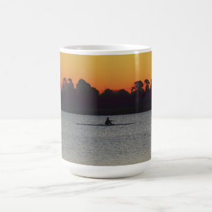 Taza De Café Lago Wendouree Calma Antes del Anochecer