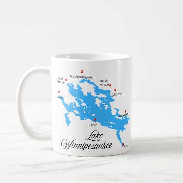 Taza De Café Lago Winnipesaukee (Izquierda)