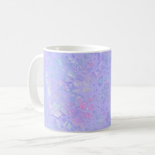 Taza De Café Lagos morados y multicolores (Anverso izquierdo)