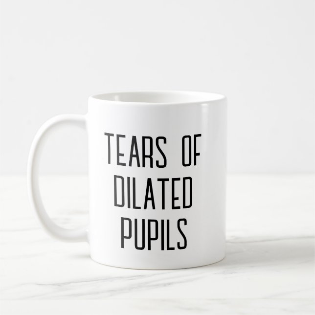 Taza De Café Lágrimas de alumnado deshielado - Optometrista div (Izquierda)
