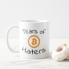 Taza De Café Lágrimas de Bitcoin Haters Funny BTC