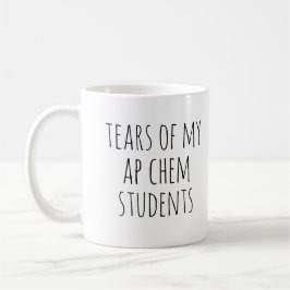 Taza De Café Lágrimas de la divertida gratitud de mis estudiant