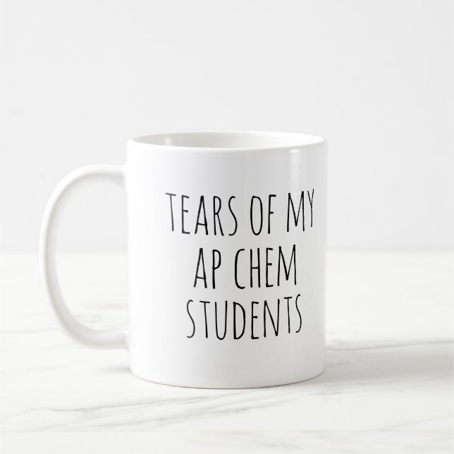 Taza De Café Lágrimas de la divertida gratitud de mis estudiant (Izquierda)