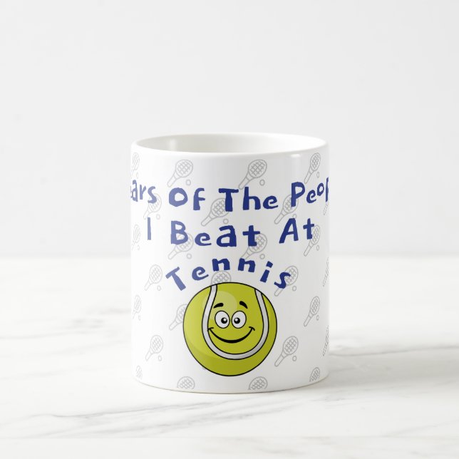 Taza De Café Lágrimas De La Gente A La Que Golpeo En El Tenis (Centro)