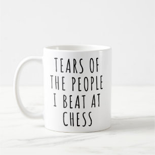 Taza De Café Lágrimas de la gente que derroto en ajedrez