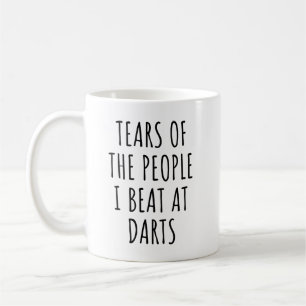 Taza De Café Lágrimas de la gente que derroto en dardos diverti