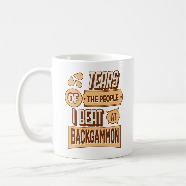 Taza De Café Lágrimas De Las Personas A Las Que Golpeé En Backg (Izquierda)