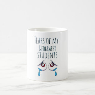 Taza De Café Lágrimas de mi alumno profesor de geografía regalo