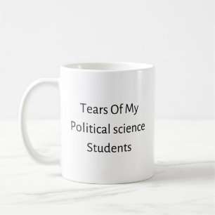 Taza De Café Lágrimas de mis estudiantes de Ciencias Políticas