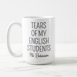 Taza De Café Lágrimas de mis estudiantes de inglés, aprecio de 