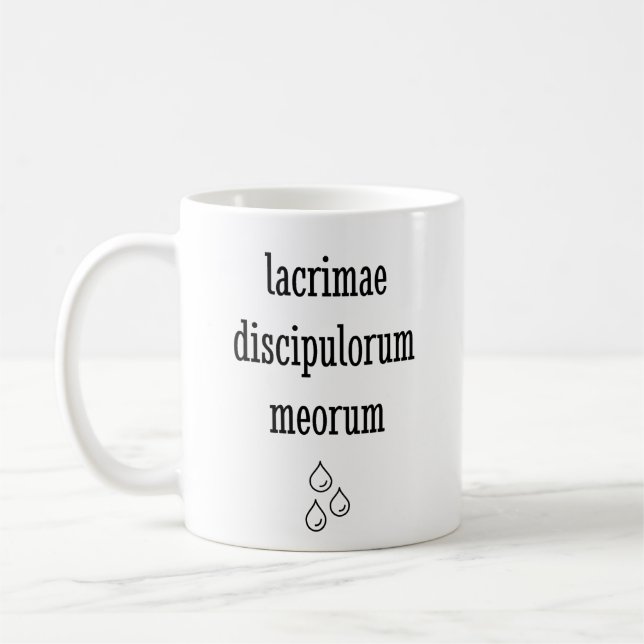 Taza De Café Lágrimas De Mis Estudiantes Latinos - Gracioso Pro (Izquierda)