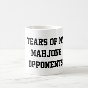 Taza De Café Lágrimas de Mis Oponentes de Mahjong Divertidas