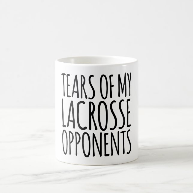 Taza De Café Lágrimas De Mis Oponentes Lacrosse (Centro)