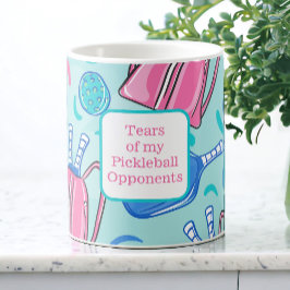 Taza De Café Lágrimas de mis opositores al pellebol azul