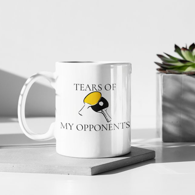 Taza De Café Lágrimas de mis opositores Ping Pong (Subido por el creador)