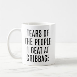 Taza De Café Lágrimas Divertidas de Gente que Derroté en Cribba