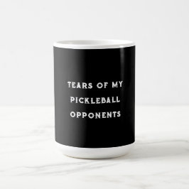Taza De Café Lágrimas divertidas de mi tipografía de opositores