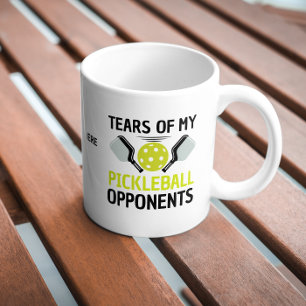 Taza De Café Lágrimas Divertidas de Mis Oponentes de Pickleball