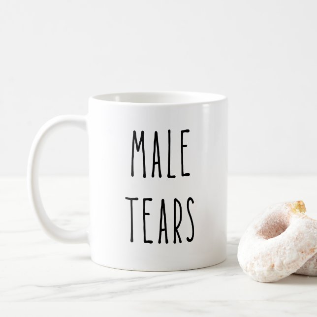 Taza De Café Lágrimas masculinas (Con donut)