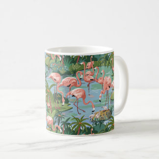 Taza De Café Laguna rosada de los flamencos