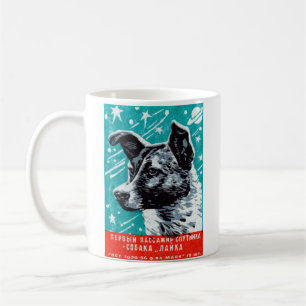 Taza De Café Laika 1957 el perro del espacio