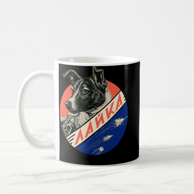 Taza De Café Laika, primer perro espacial — Post espacial vinta (Izquierda)