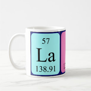 Taza De Café Laine periódica table name mug