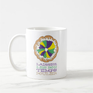 Taza De Café Laissez Les Bon Temps Rouler Mardi Gras King Cake