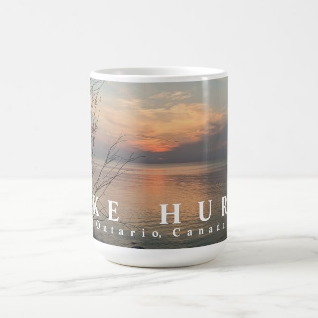 Taza De Café Lake Huron Sunset (Centro)