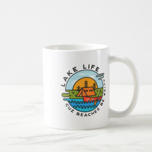 Taza De Café Lake Life Cuz Las Playas Son Saladas Graciosa Dive