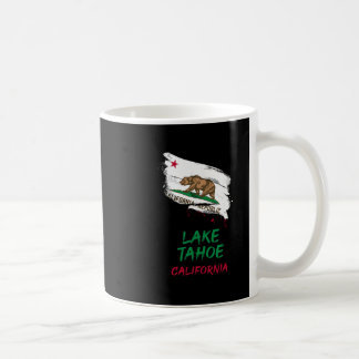 Taza De Café Lake Tahoe California Paint Splatter Flag Vacation