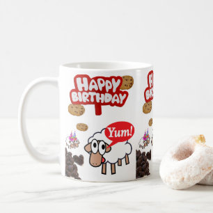 Taza De Café Lamb Mug Happy Birday Mug