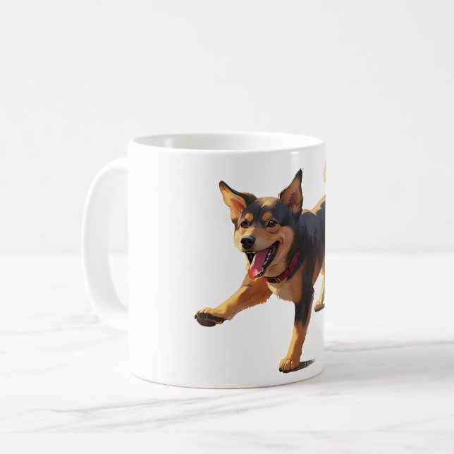 Taza De Café Lancashire Heeler (Anverso izquierdo)