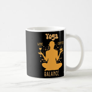 Taza De Café Lance de yoga - Amante del yoga de café y vino reg