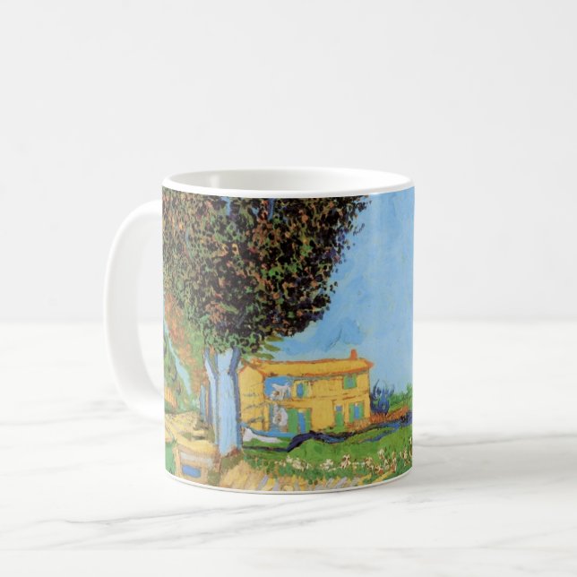 Taza De Café Lane Near Arles by Vincent van Gogh (Anverso izquierdo)