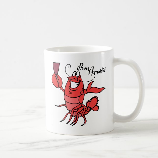 Taza De Café Langosta de Appetit del Bon (Derecha)