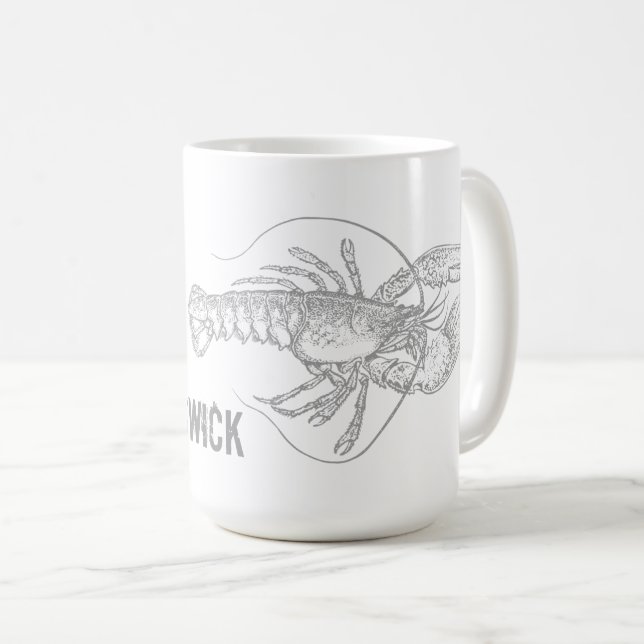 Taza De Café Langosta de Nuevo Brunswick (Anverso derecho)