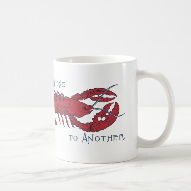 Taza De Café Langosta del vintage (Derecha)