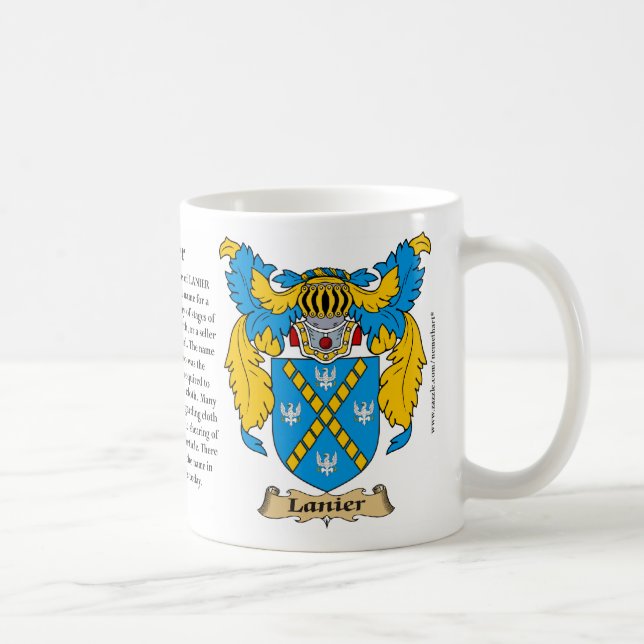 Taza De Café Lanier, el origen, el significado y el escudo (Derecha)