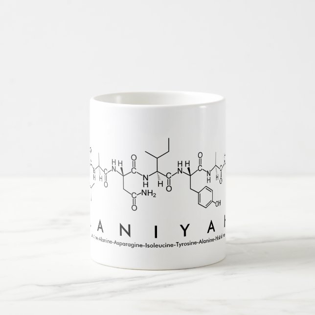 Taza De Café Laniyah peptide nombre mug (Centro)