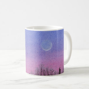 Taza De Café Lansing Luna y Estrellas