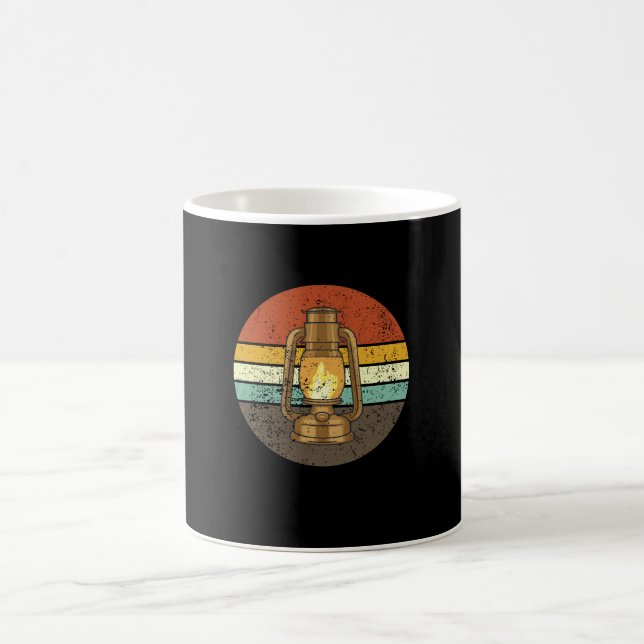 Taza De Café Lantern Retro Camping (Centro)
