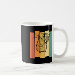 Taza De Café Lanzadera de capibara retro - Bádminton vintage Ba
