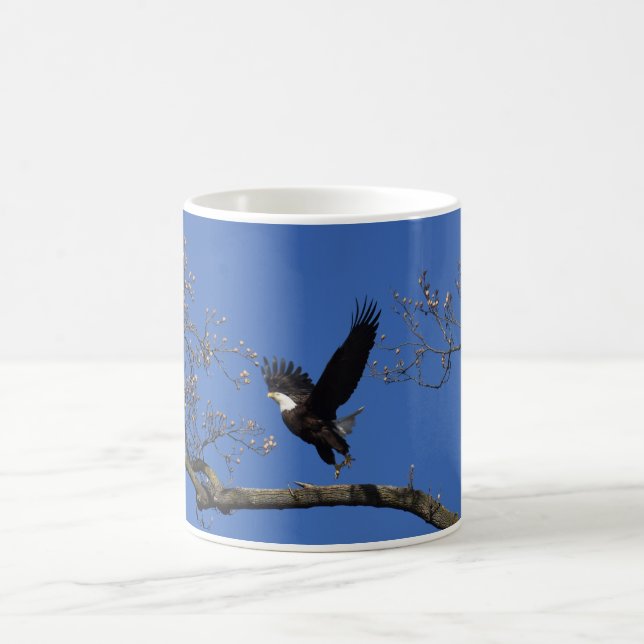 Taza De Café Lanzamiento de Eagle calvo (Centro)