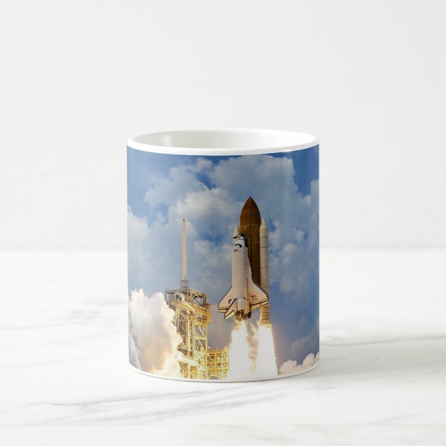 Taza De Café Lanzamiento del transbordador espacial Atlantis (Centro)