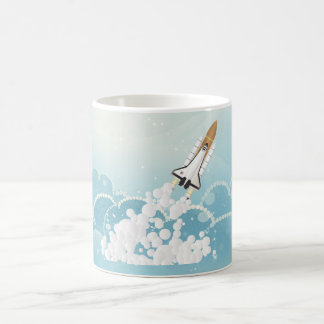 Taza De Café Lanzamiento nocturno de lanzadera