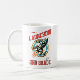 Taza De Café Lanzando al 2do Grado -De vuelta a la escuela 